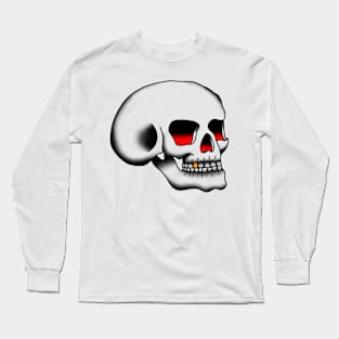 HomeSchoolTattoo Traditional Skull Long Sleeve T-Shirt